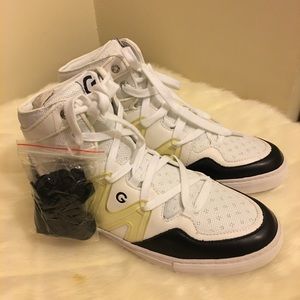 Guess White Hightop Sneakers (Never Worn)